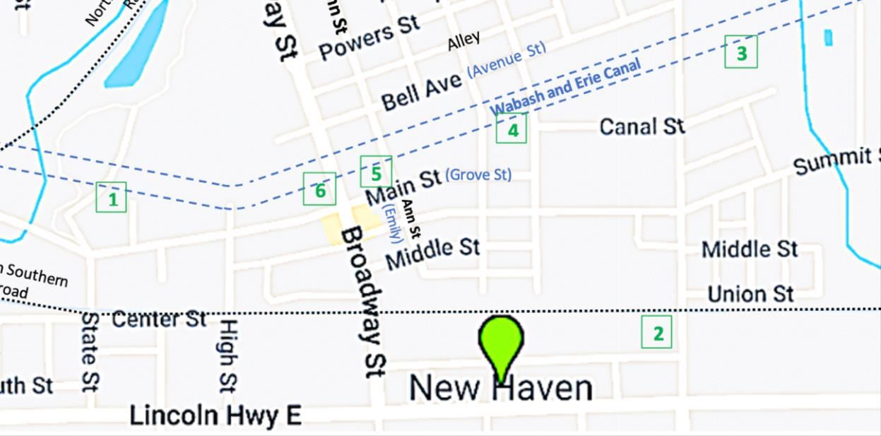 Tour New Haven- first industries map and locations 2.3