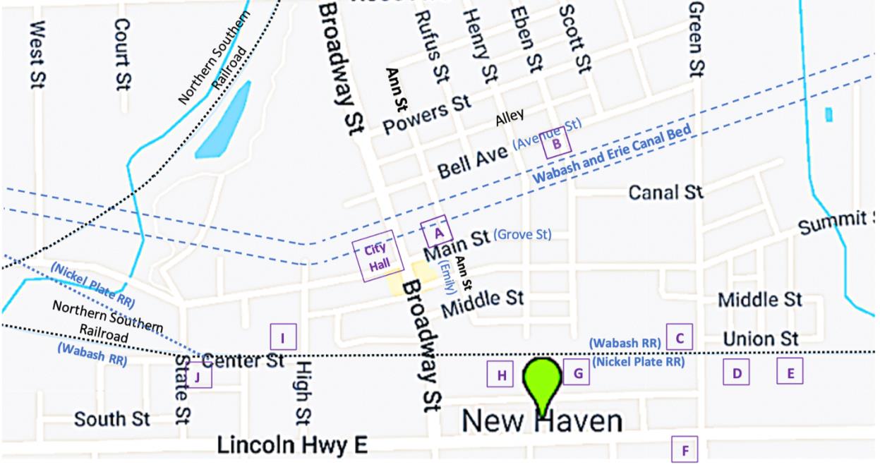 Industries Map Circa 1920