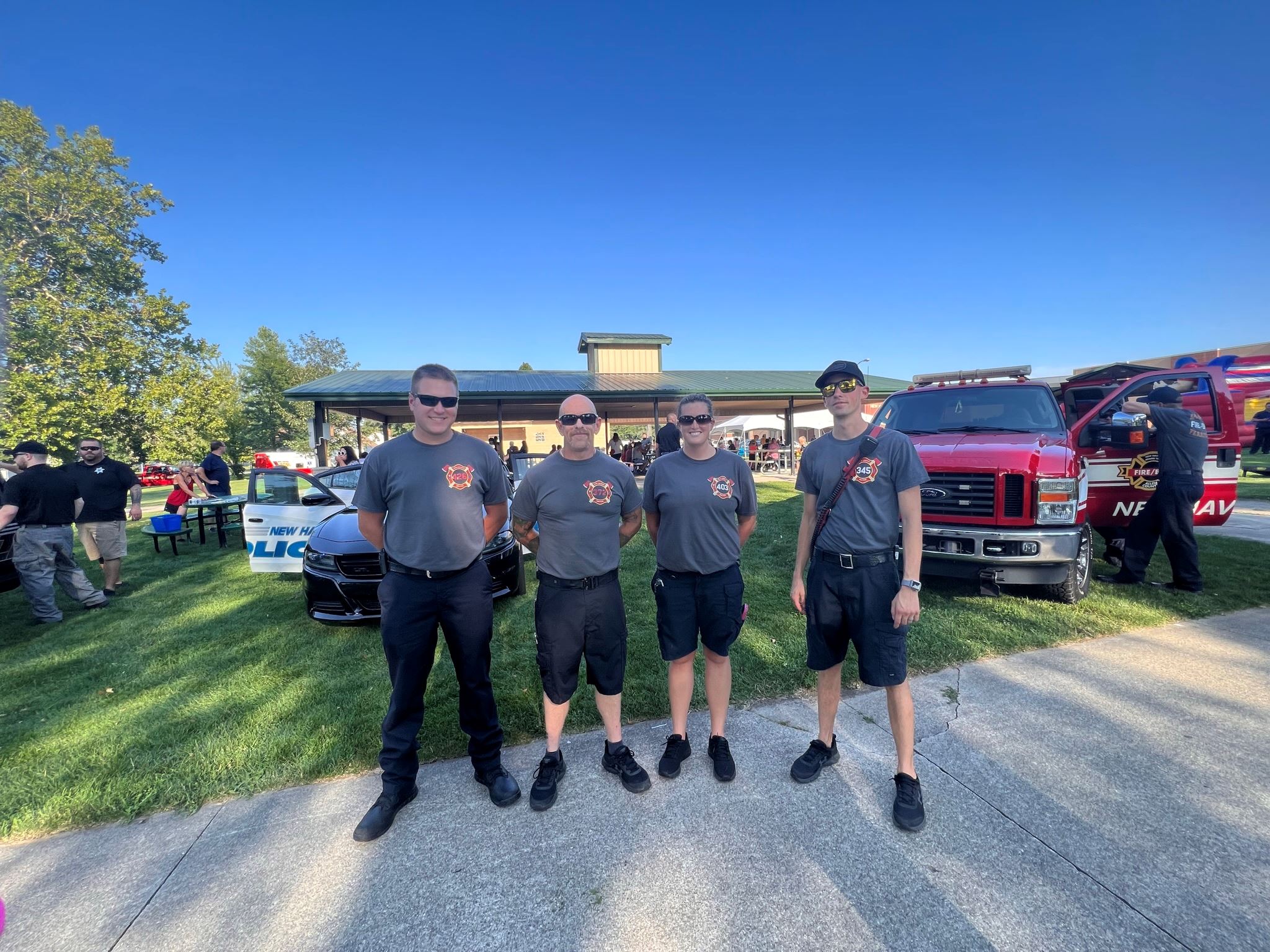 Firefighters at National Night out in 2022